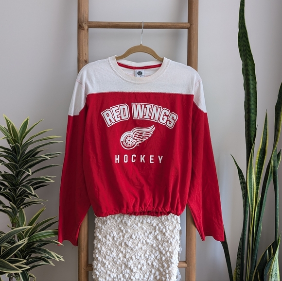 Vintage Detroit Red Wings Hockey Long Sleeve Shirt - Picture 6 of 11